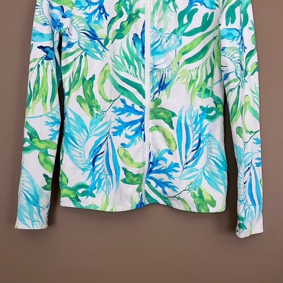 {Tommy Bahama} Island Cays Seafrond Rashguard & Swim Skort - Womens Small - Picture 4 of 16